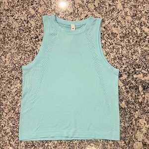 lululemon athletica teal swiftly muscle loose tank - 4